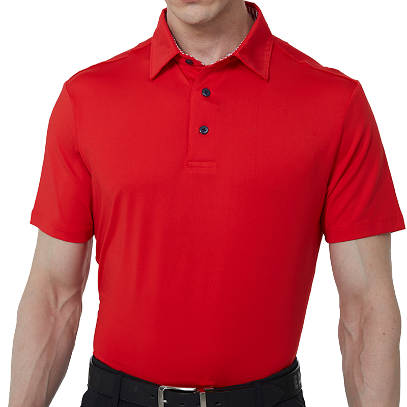 Mens red shirt short 2025 sleeve