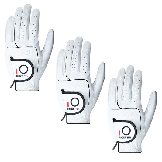 Golf Gloves Men Soft Cabretta Leather 3 Pack