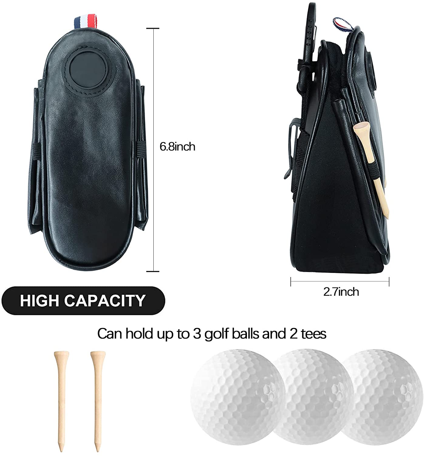 Golf Ball Belt Holder Pouch – Finger Ten Sport
