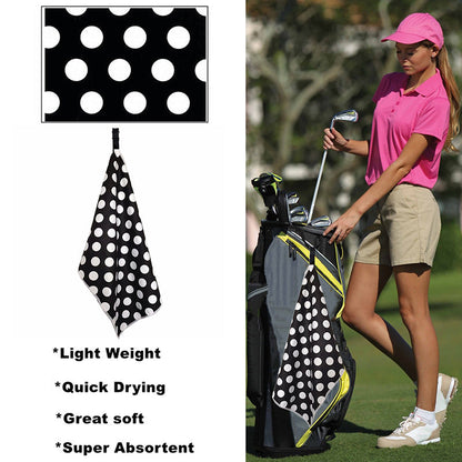 1 Pack Colorlful Printed Golf Towel For Golf Bag 14X42 Inch