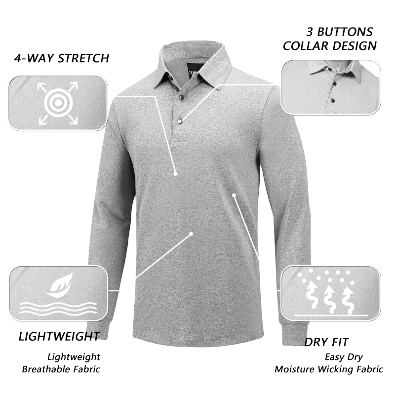 Long sleeve outlet lightweight golf shirts